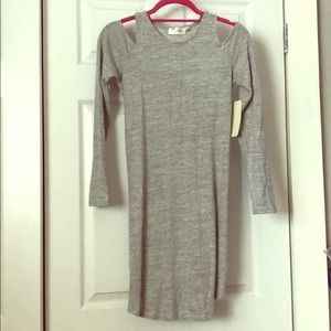 Cold Shoulder Flowy Knit Dress